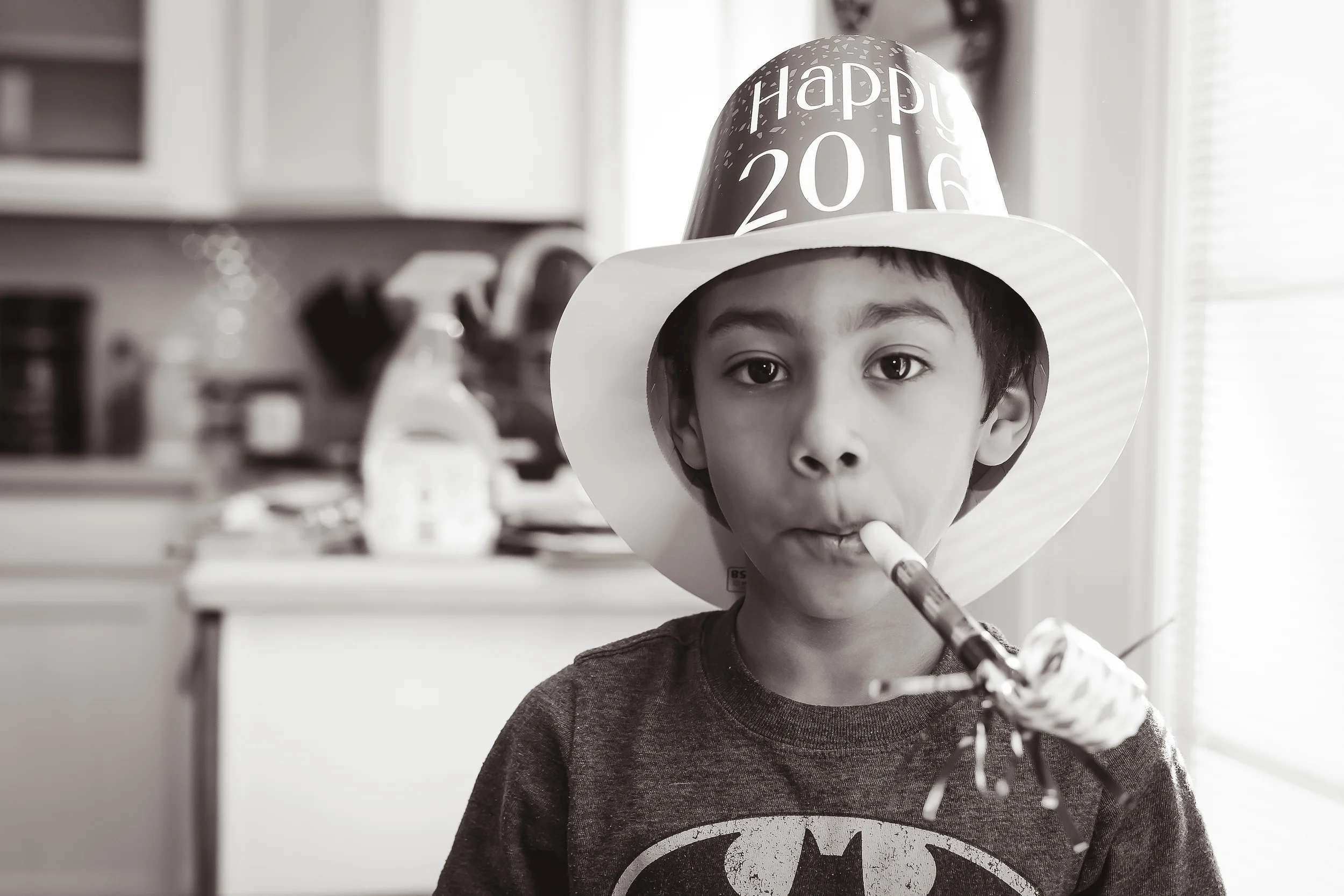  The kids didn't stay up until midnight so my son wanted to celebrate today. 