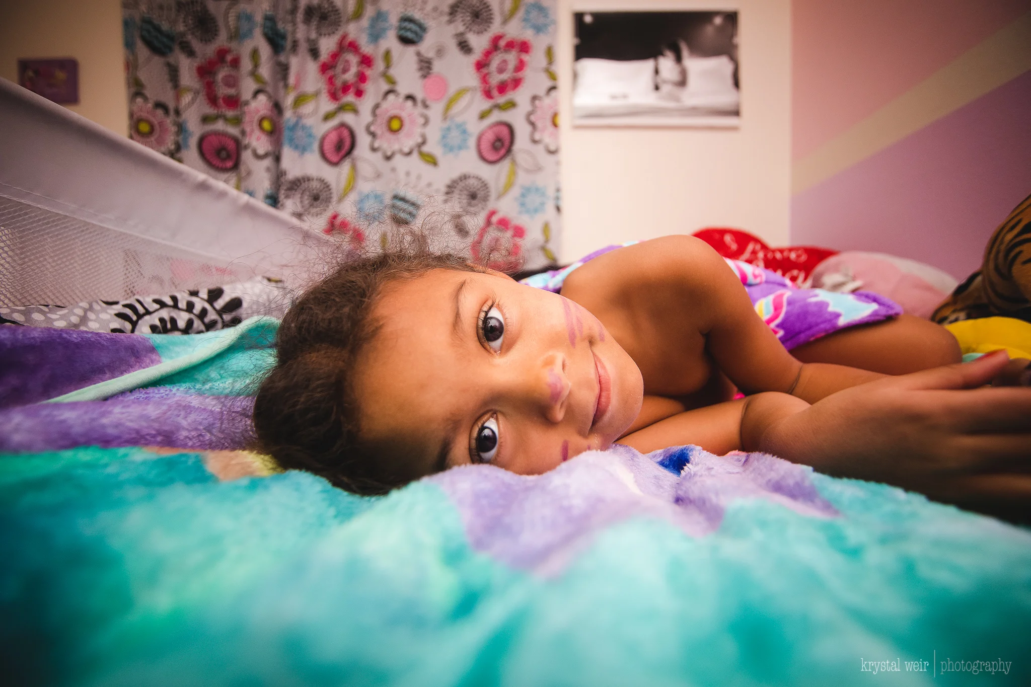 Day 16/365 Sometimes we pretend to be a kitten.&nbsp;I took this photo right before bedtime. She loves to pretend to be animals, kittens are her favorite and that's as close to a kitten as she's going to get. We were just talking and she looked up a…