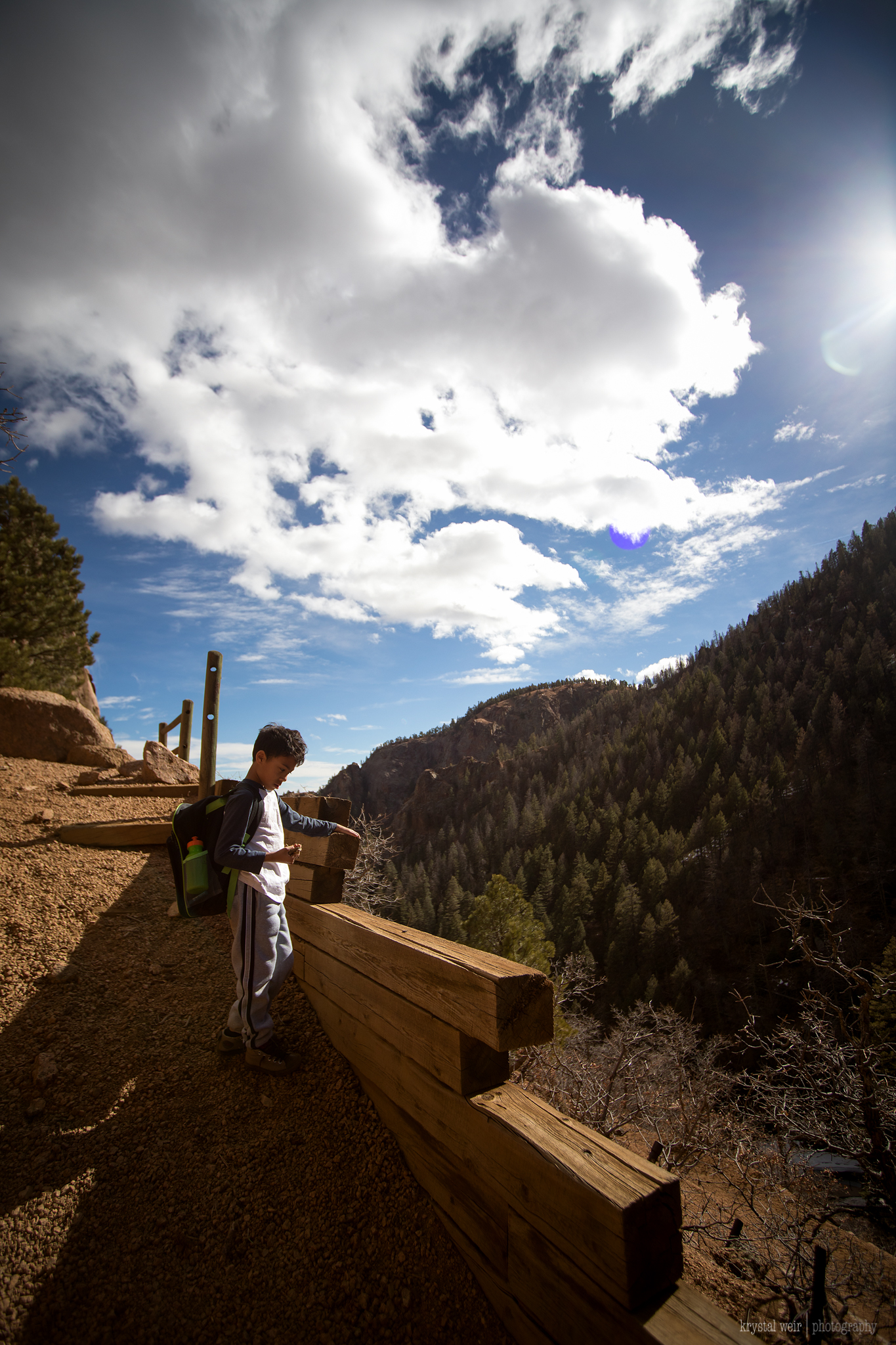 Day 38/365 The kid thought he was going to get an easy day off from school, but I took him out on a hike instead! 