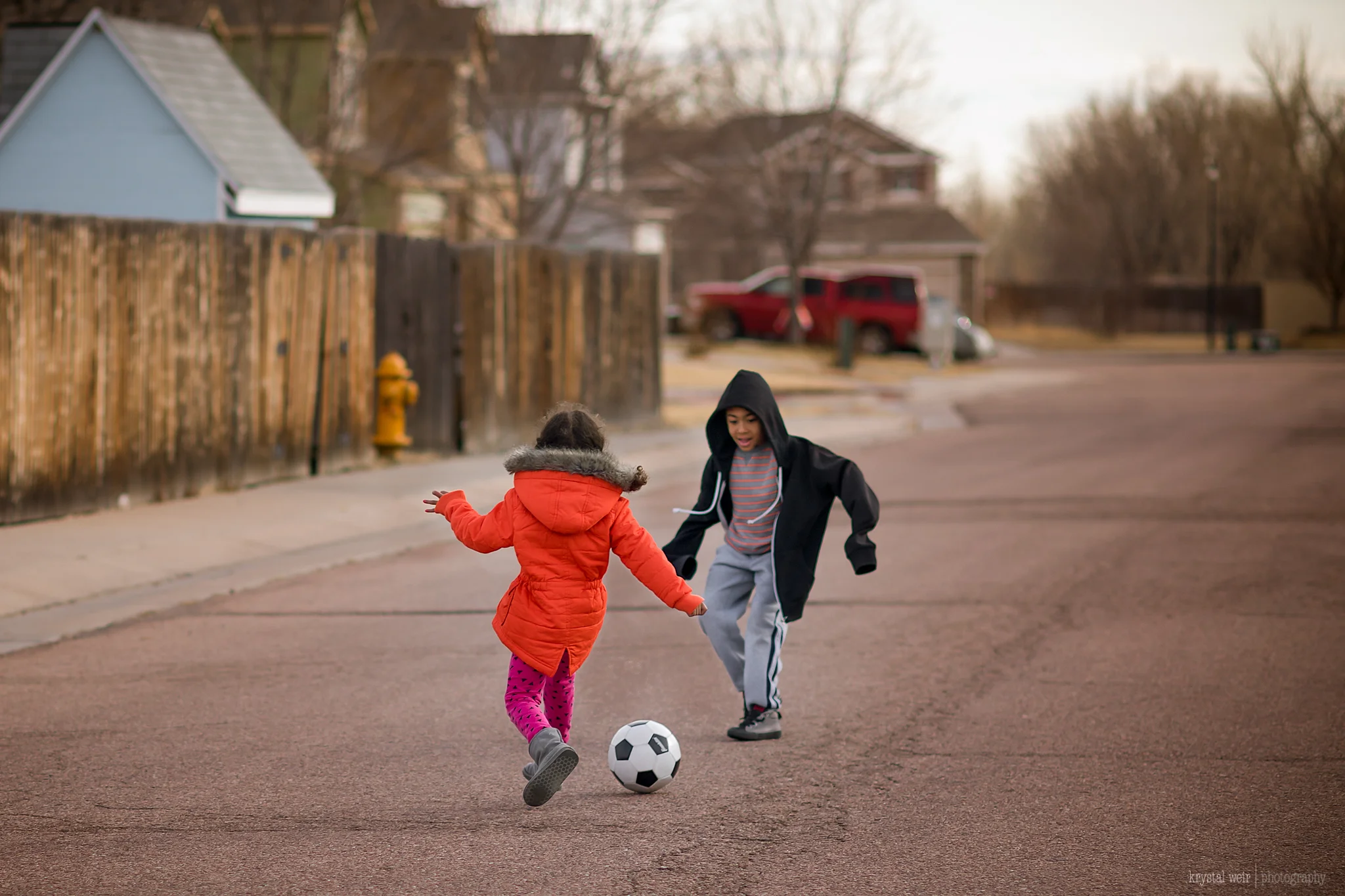 Day 43/365 A little one on one. We need to spruce up our skills for the new soccer season coming up
