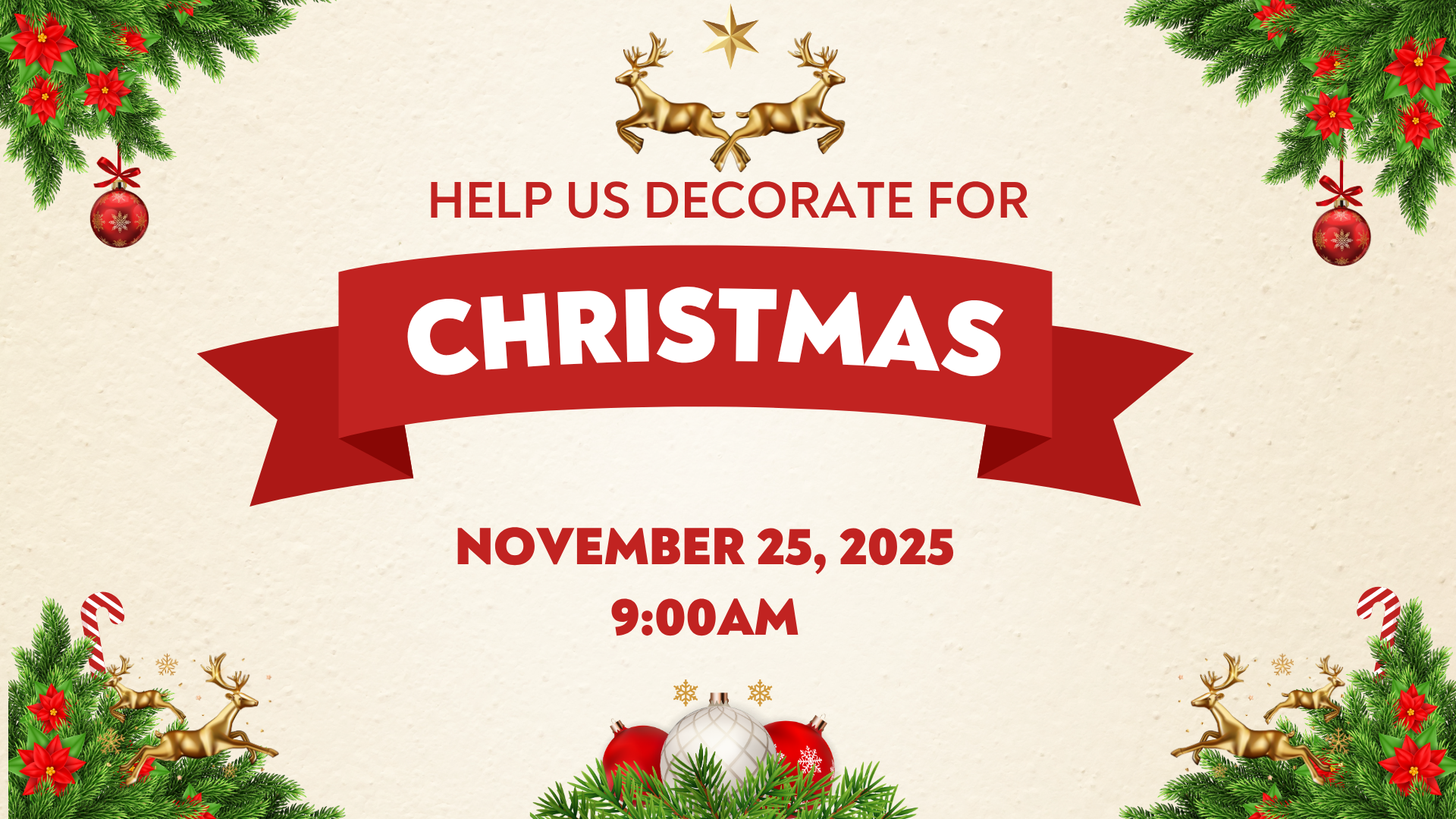 Decorating for Christmas