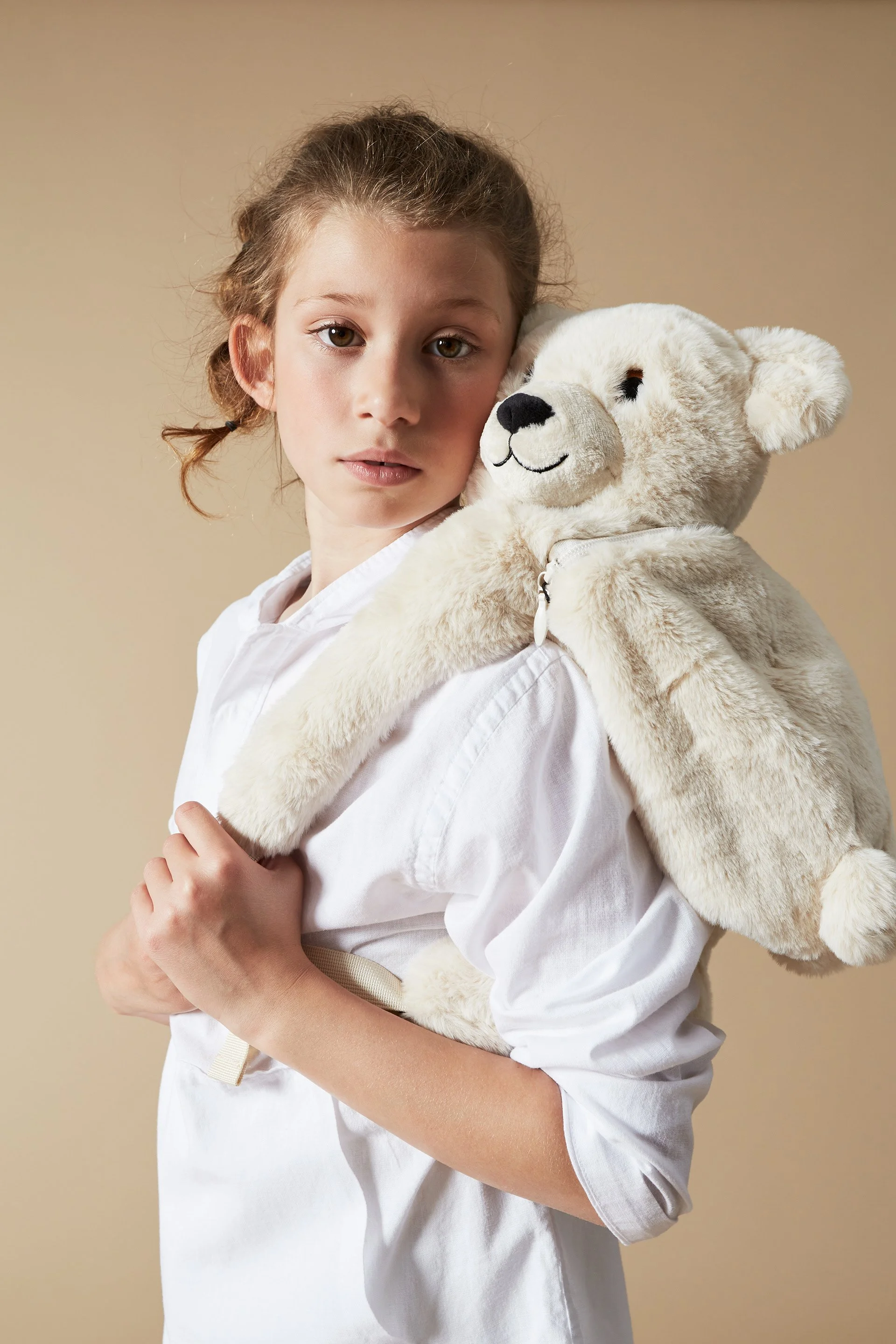   Top ZARA, Teddy Bag MAYORAL  