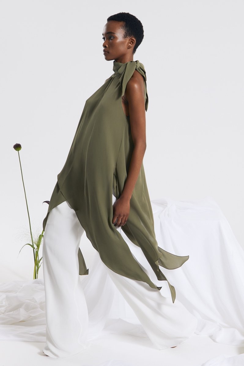 Dia Tunic Willow & Oxford Trousers