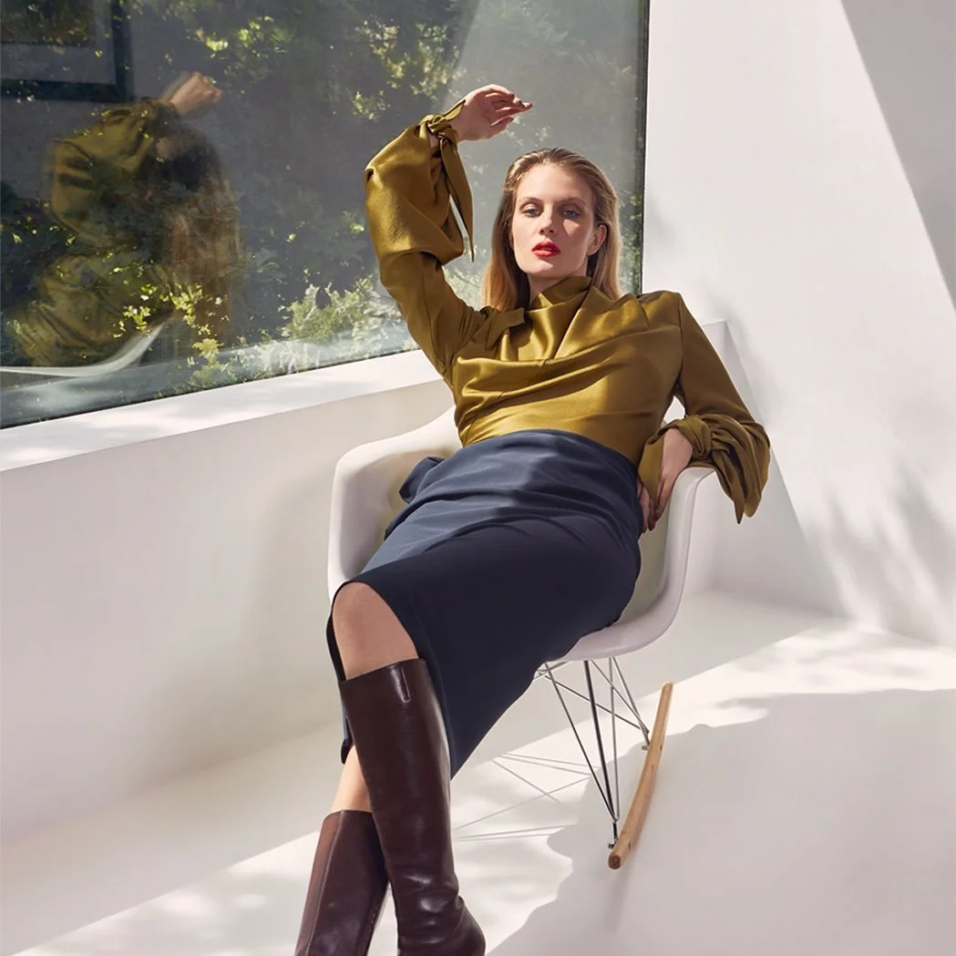 Harmona Blouse with Thetis Pencil Skirt