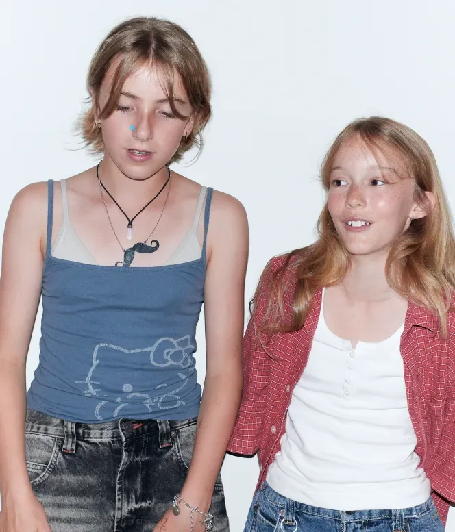 Heidi, left, gets most of her clothes from Urban Outfitters while Honey prefers to shop at Vinted