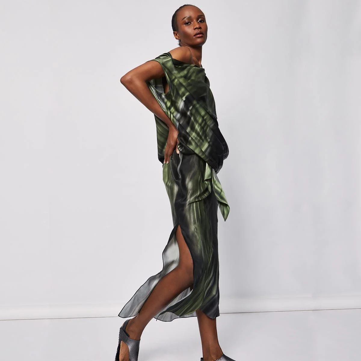 Aconite Print Dress