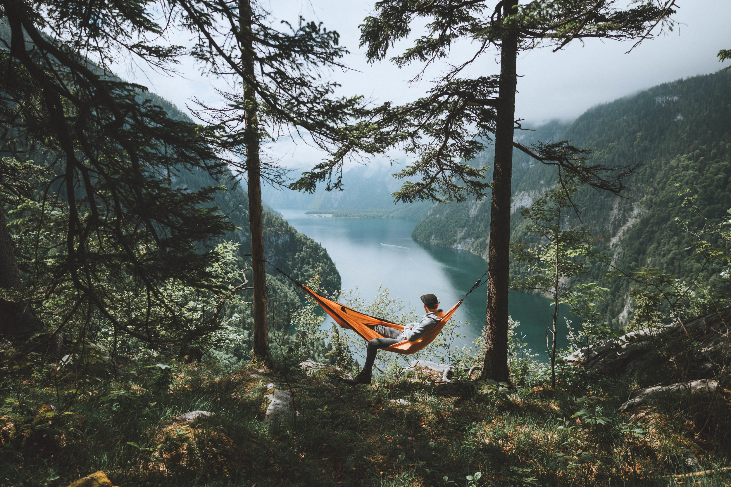  We spent our time waiting in the hammock 