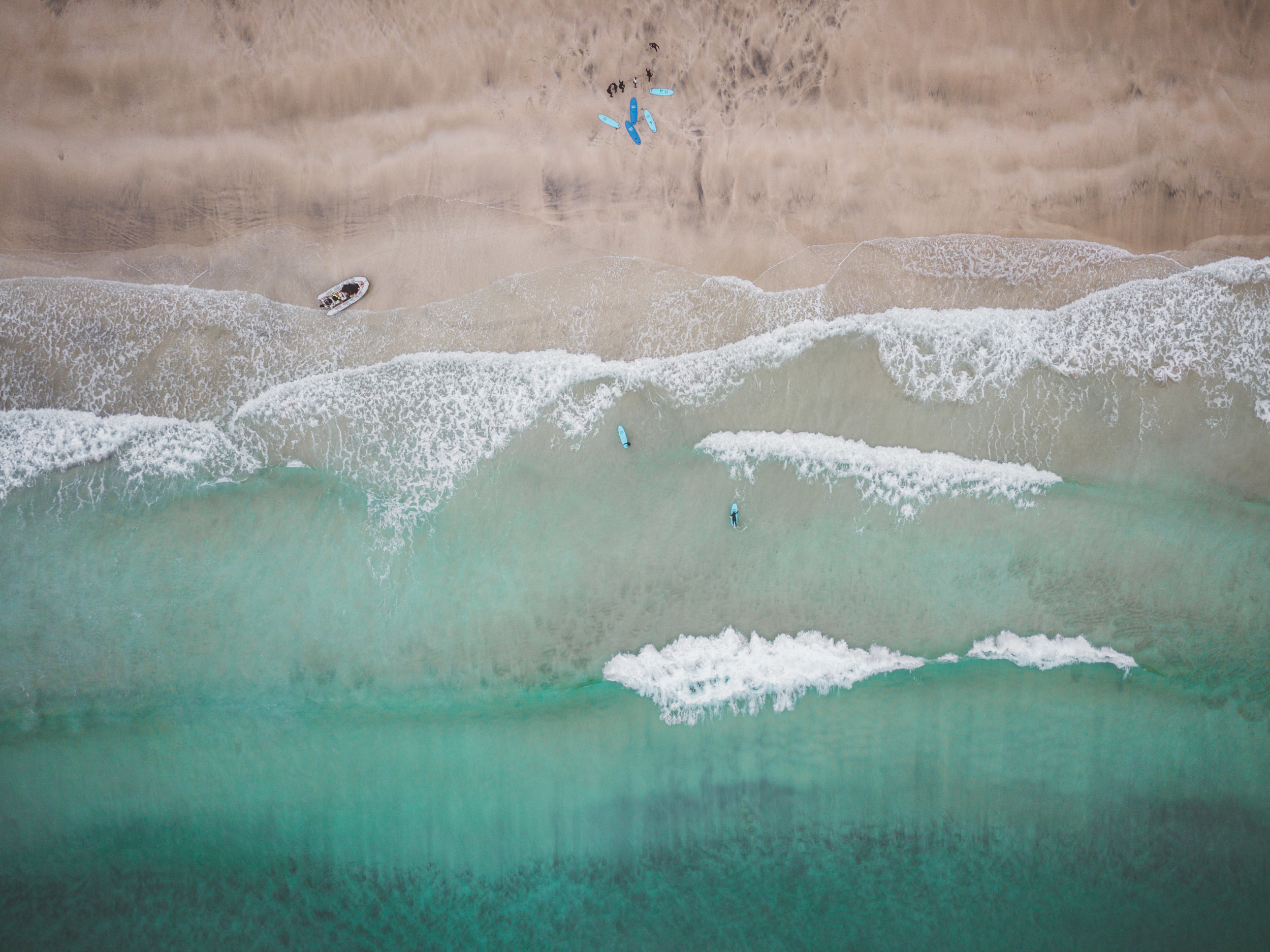  Catching waves at Kvalvika Beach 