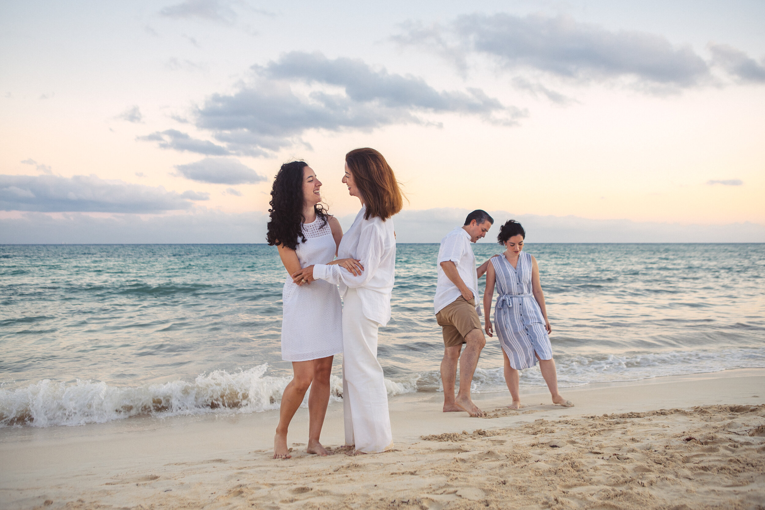 Tulum's Coastal Connection: Family of Four in Harmony (Copy)