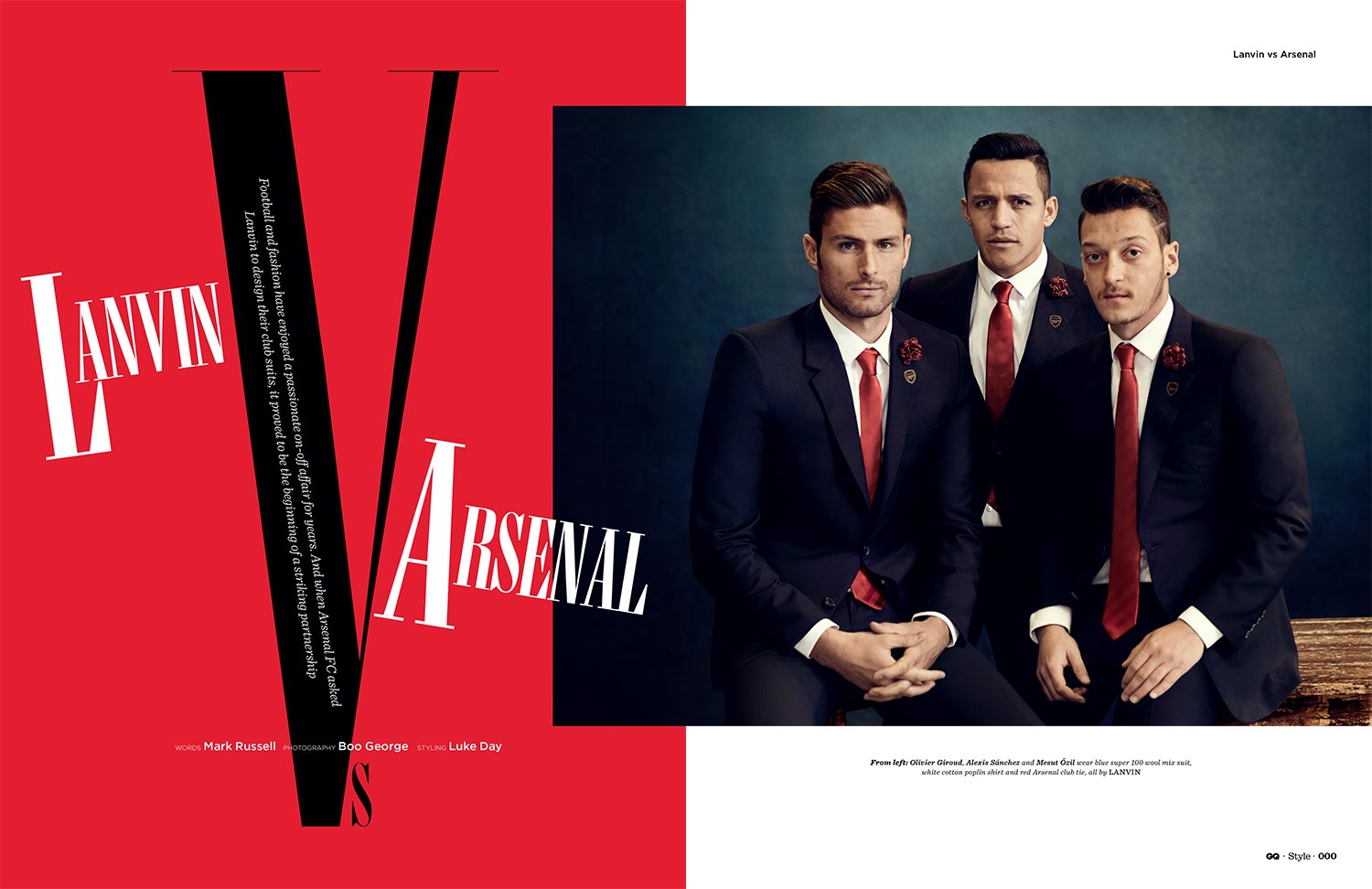 GQ Style - Lanvin V Arsenal