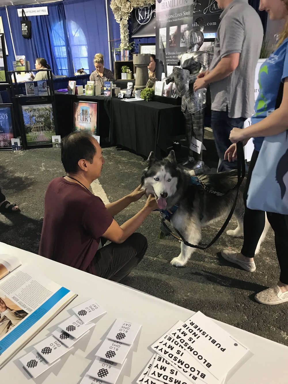 Phuc with dog