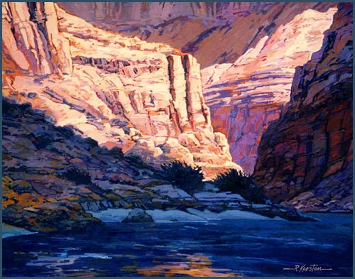 Canyon Shadows 40x30 Acrylic