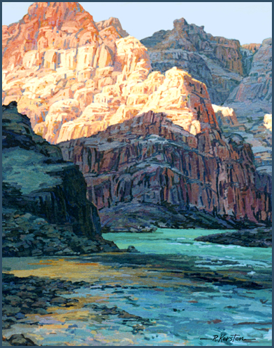 Morning on the River 40x60 Acrylic