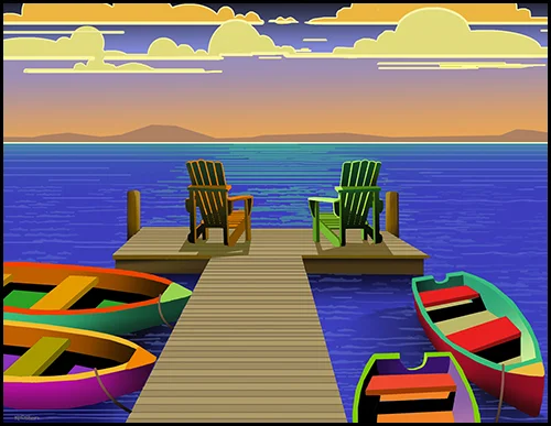 Colored Pier