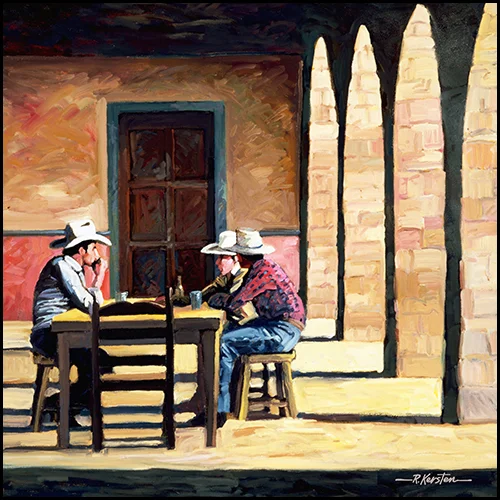 Afternoon Break 24x24 Oil