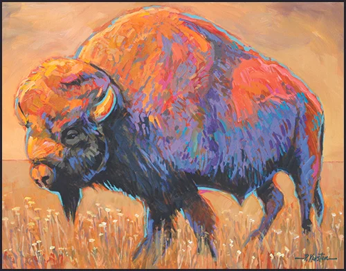 American Buffalo 36x28 Acrylic