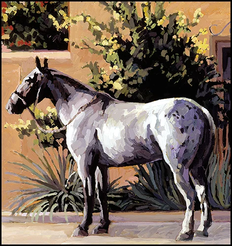 Horse 2 18x18 Oil