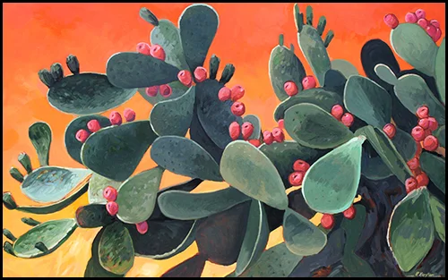Cactus Blooms 60x40 Acrylic