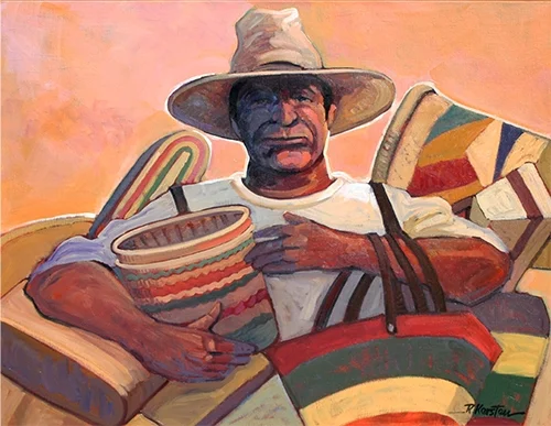 Beach Vendor30x24 Acrylic