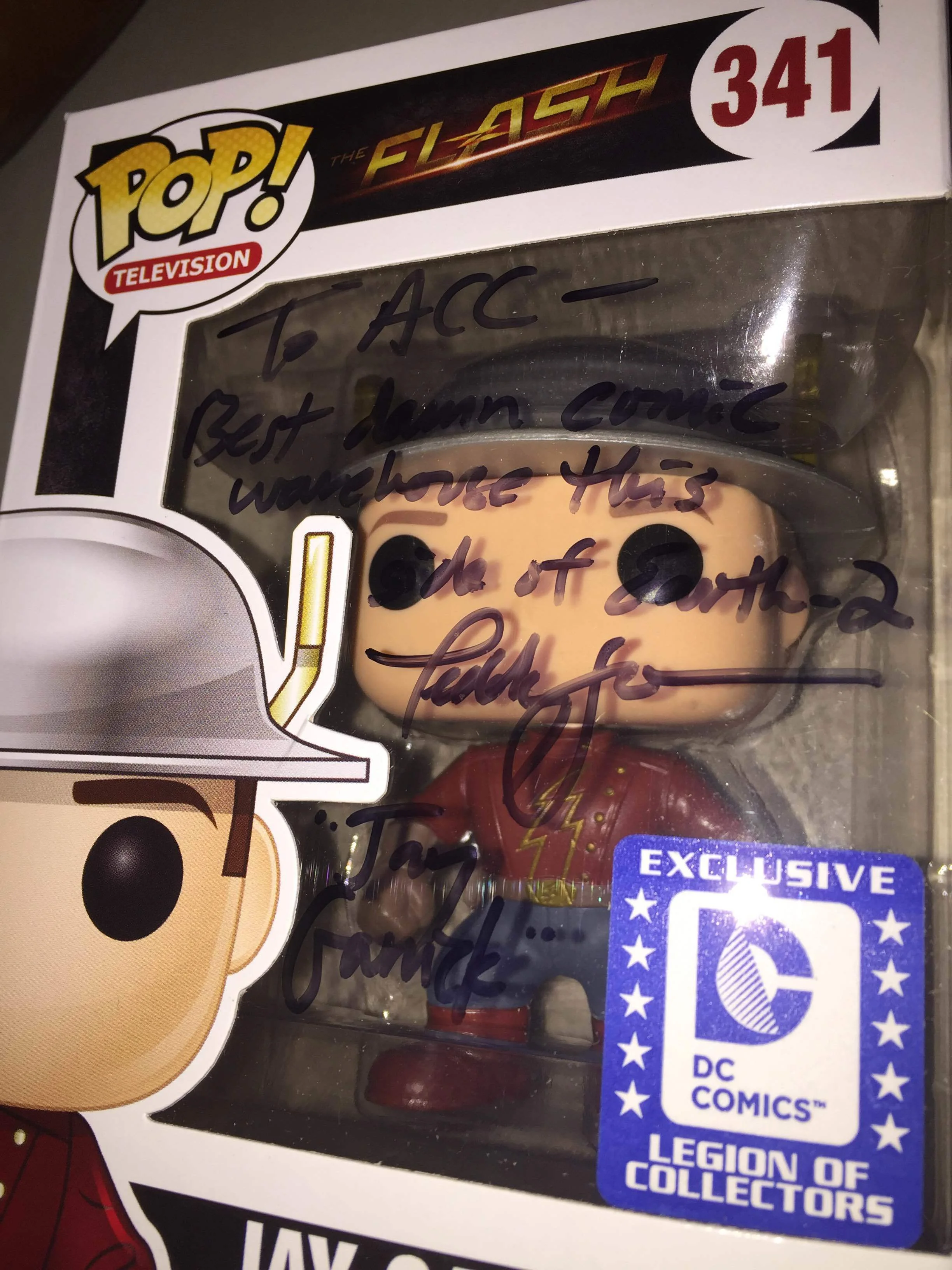 "To ACC: Best darn comic warehouse this side of Earth 2" -Teddy Sears "Jay Garrick"