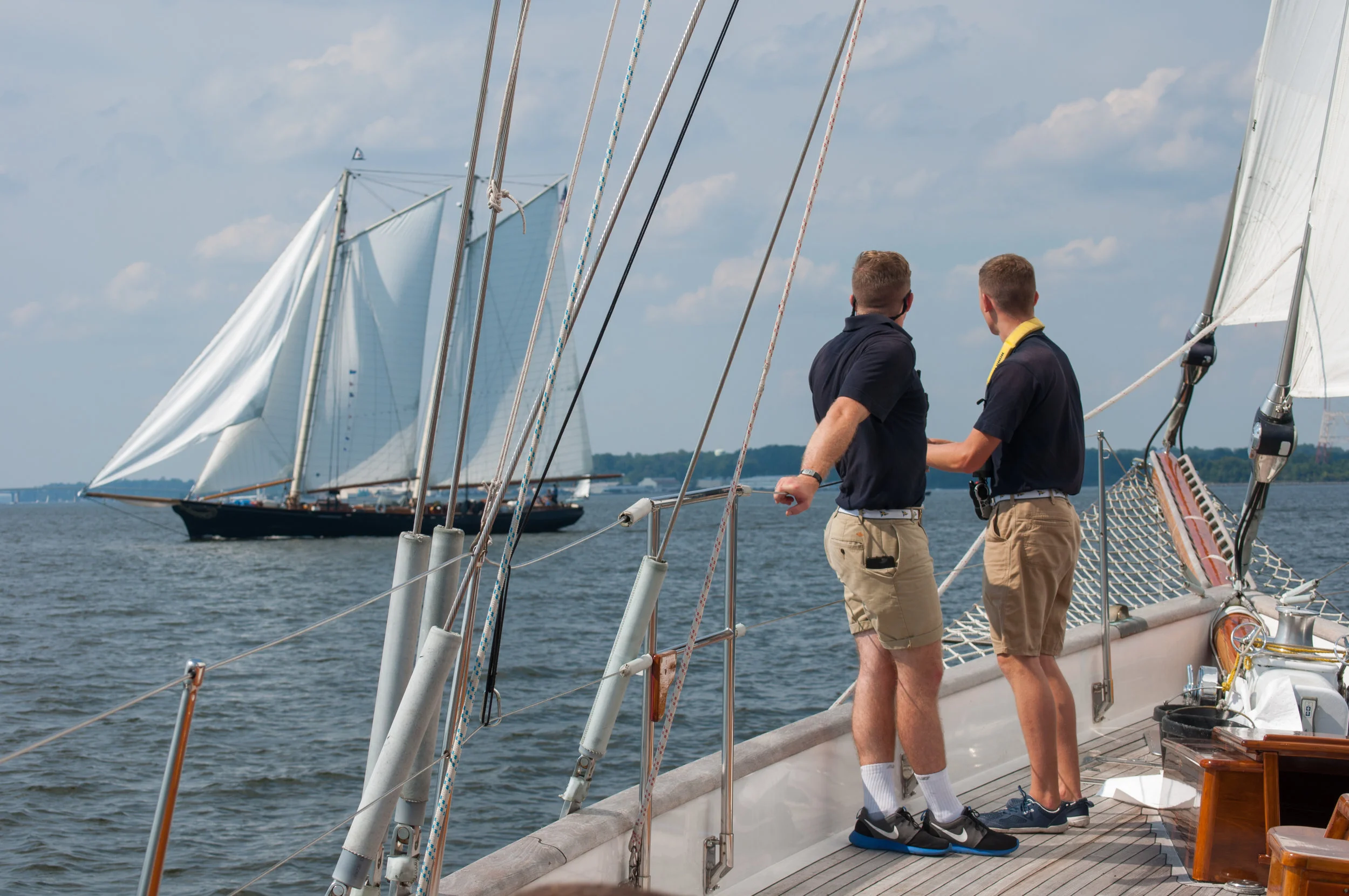 After its historic win of the Hundred Guinea Cup (soon after renamed the "America's Cup") the America served both sides of the Civil War and later as a Midshipman training vessel in both Newport R.I. and Annapolis.