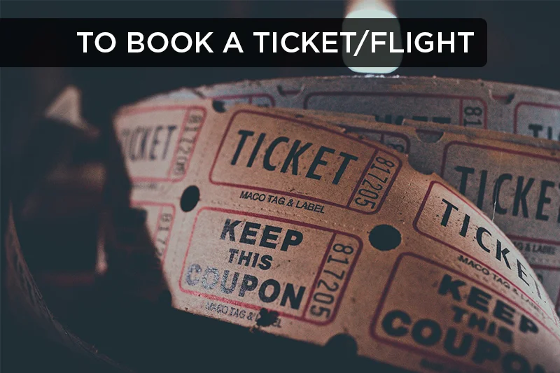 This idiomatic phrase refers to reserving or buying tickets in advance.