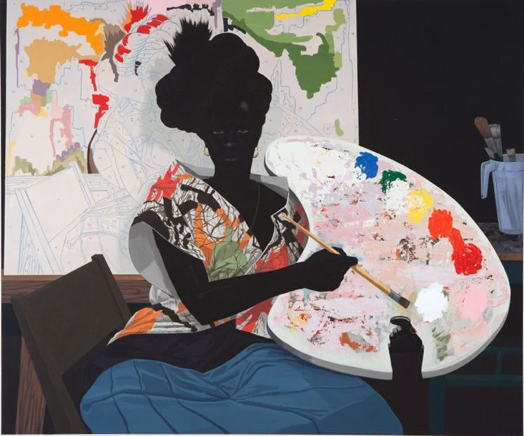 Kerry James Marshall, Untitled , 2009, Acrylic on PVC, 61 1/8 x 72 7/8 x 3 7/8 in
