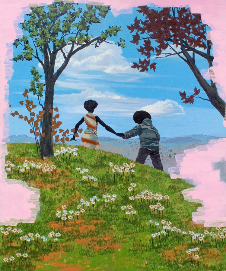 Kerry James Marshall, Vignette 13 , 2008, Acrylic on PVC, 182,9 x 152,4 cm