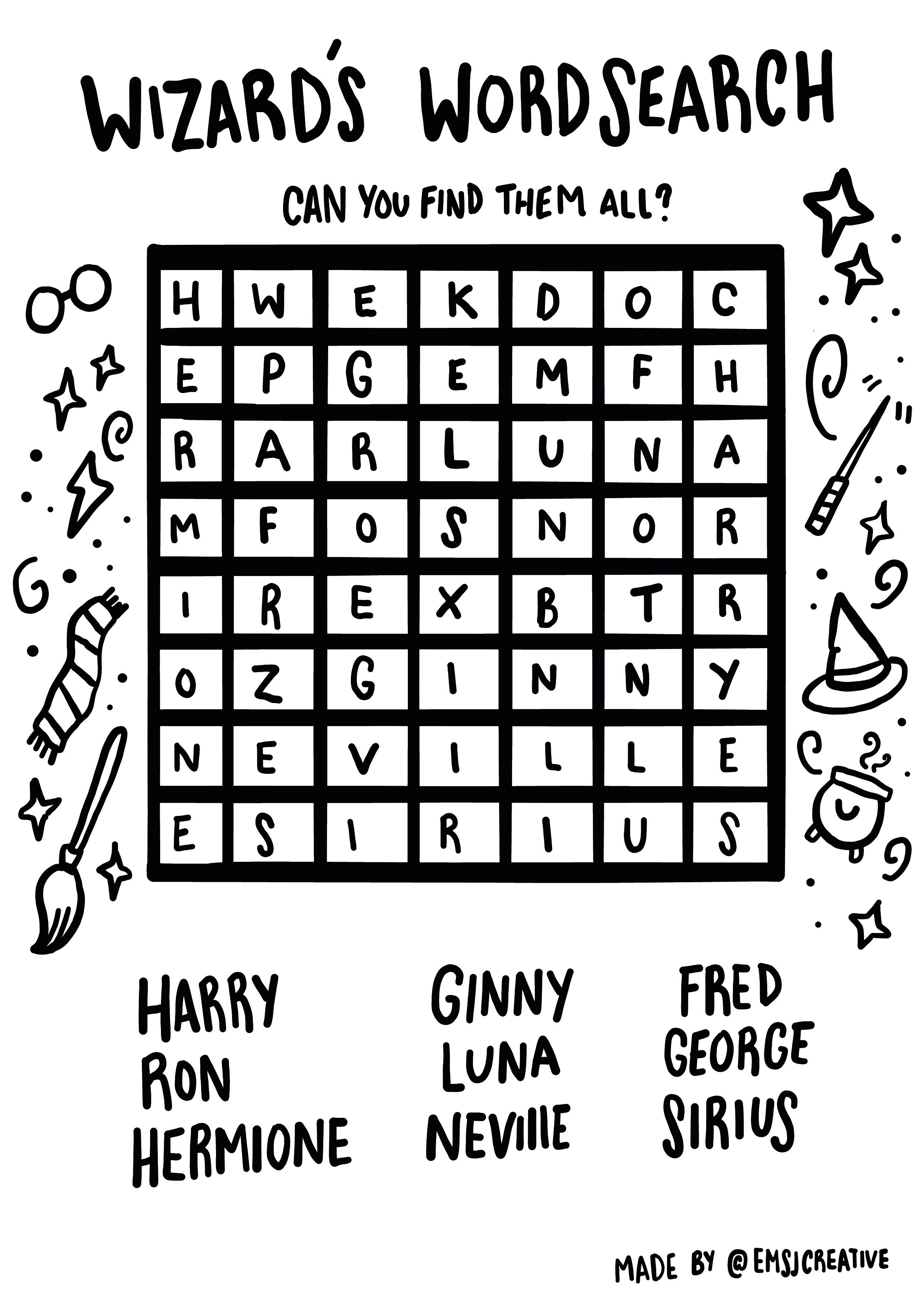 Wizard Wordsearch