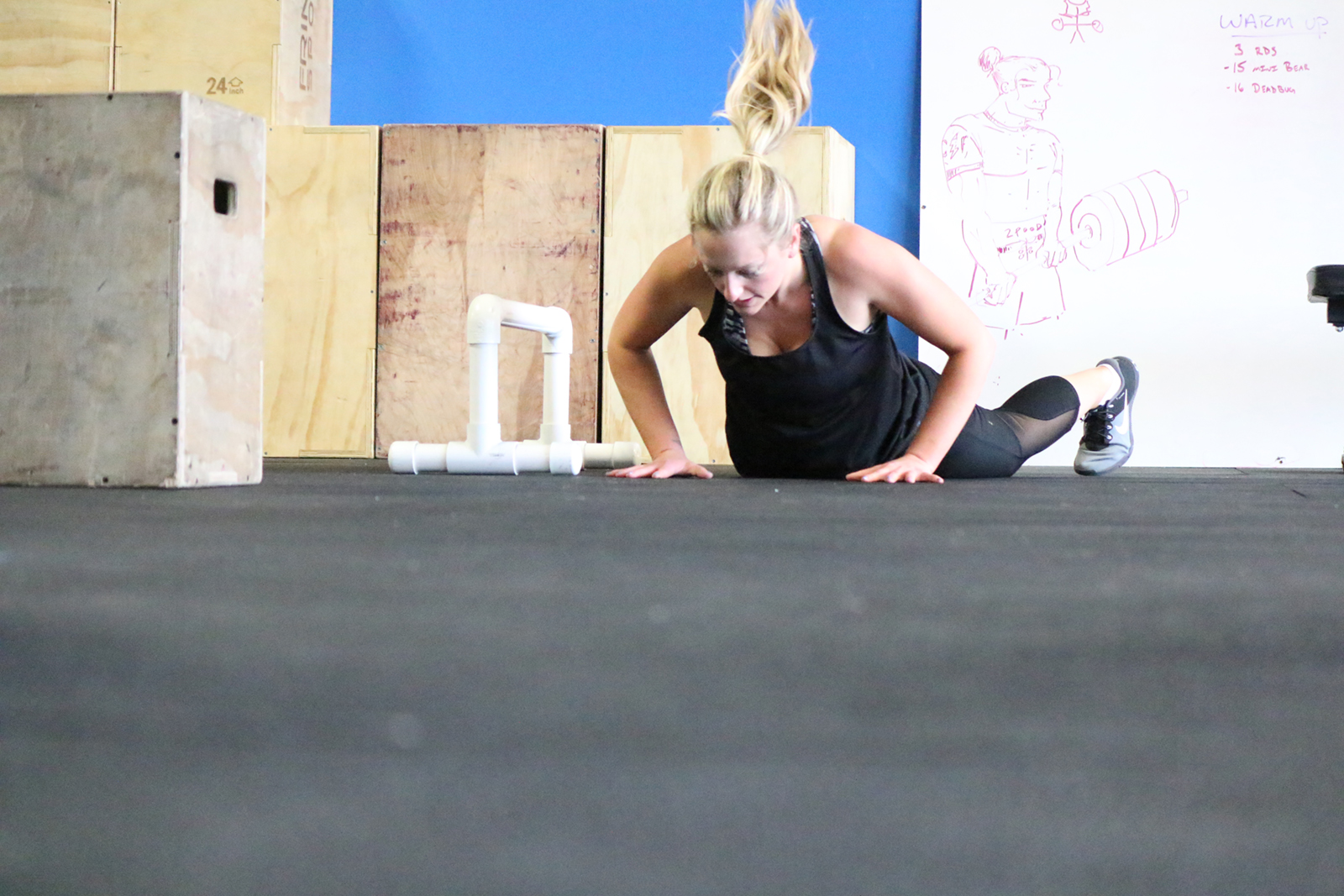 Burpess over parallettes