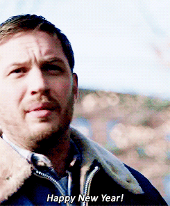 Yes, there's a gif of Tom Hardy saying Happy New Year. The internet is great.