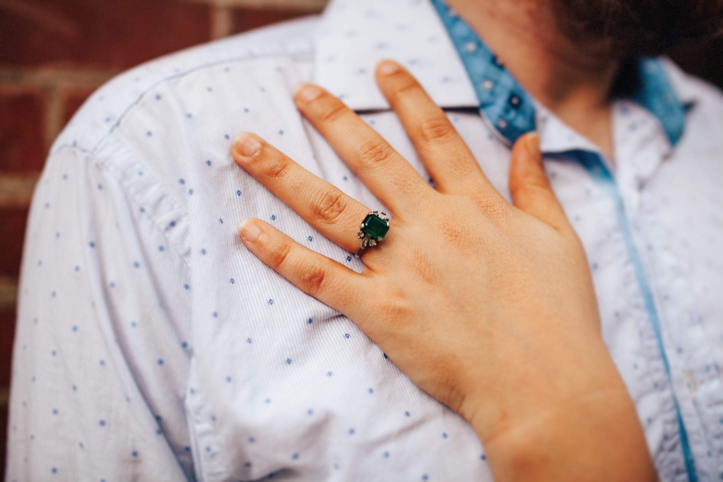 Unique Engagement Ring | Emerald Engagement Ring