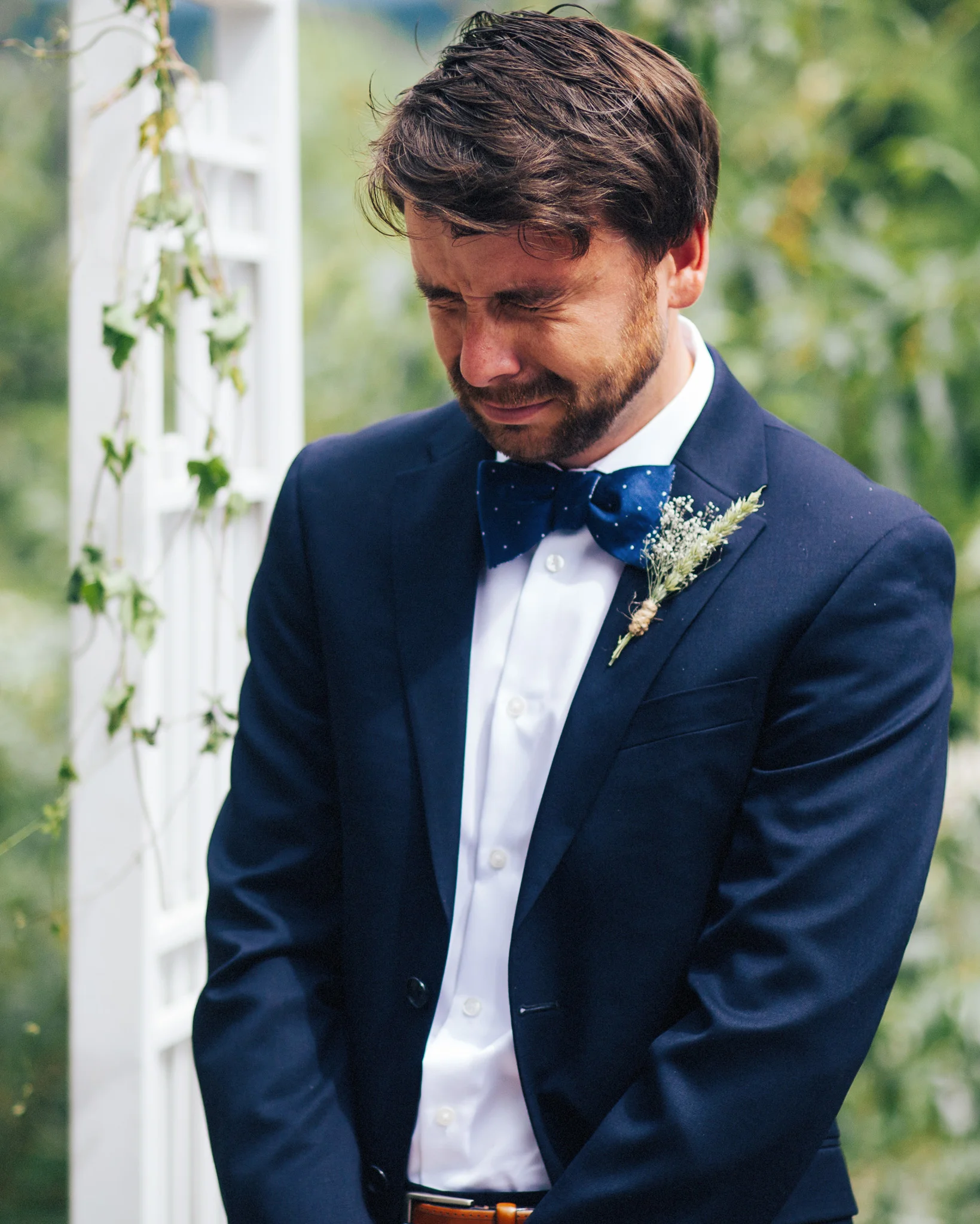 Groom's Reaction | Mazama Wedding