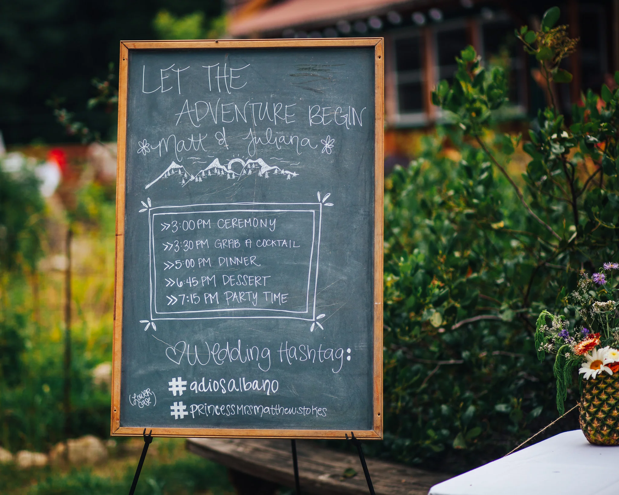 Wedding Decor | Chalkboard Sign