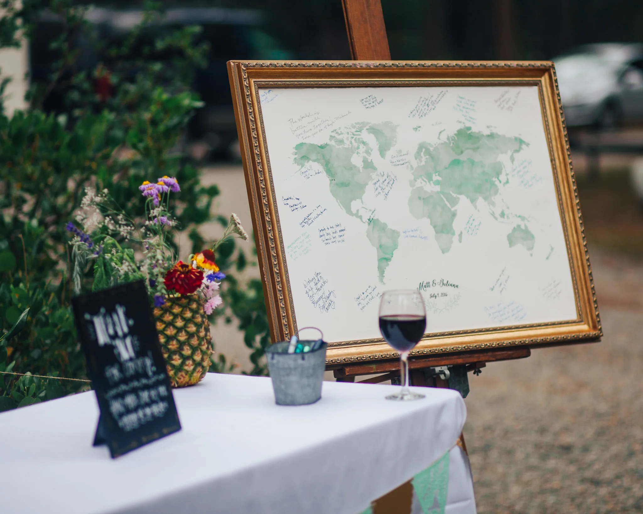 Map Guestbook | PNW WEDDING