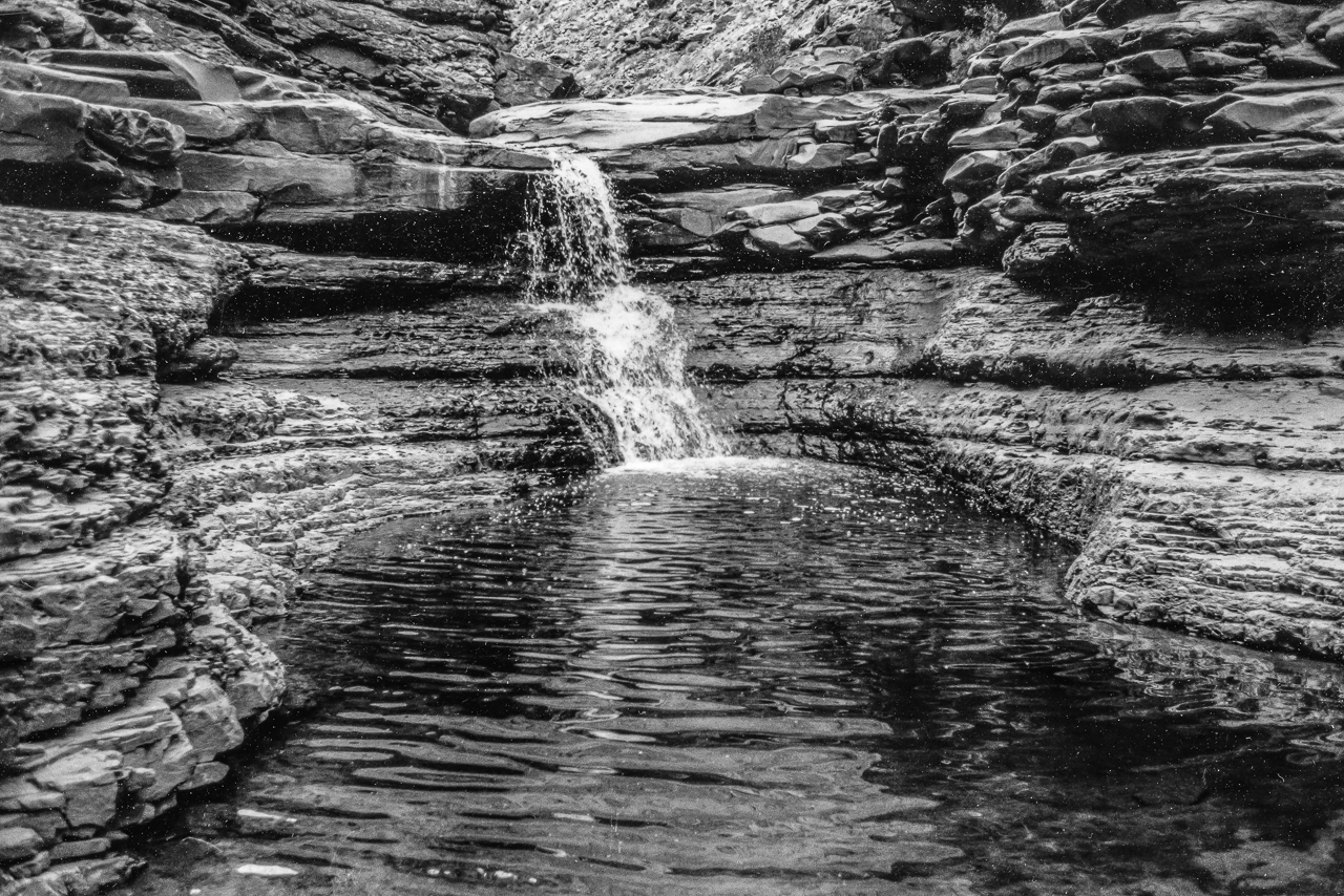 Rocky Mountains Side Canyon Paradise Pool