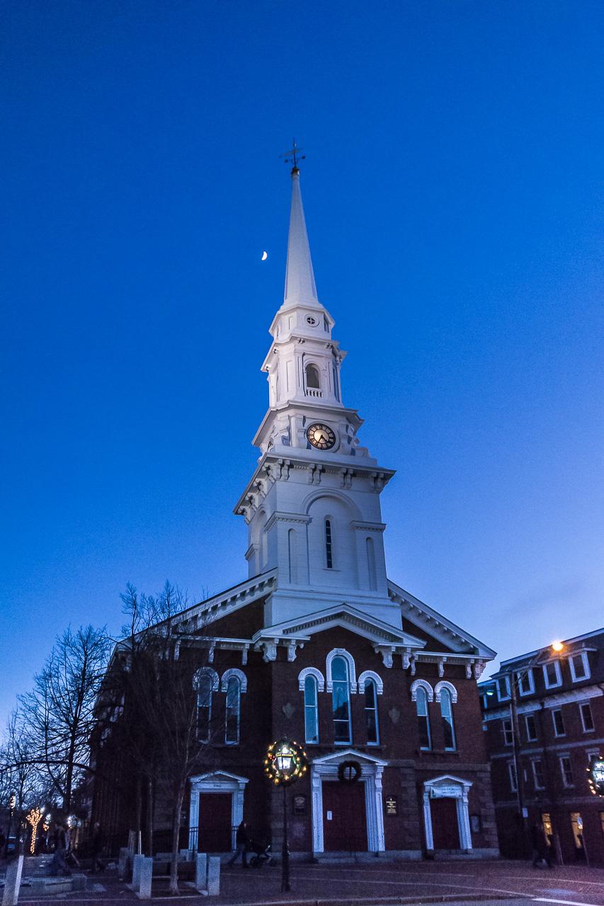 Christmas & Celestial Lighting, Portsmouth, N.H. Church