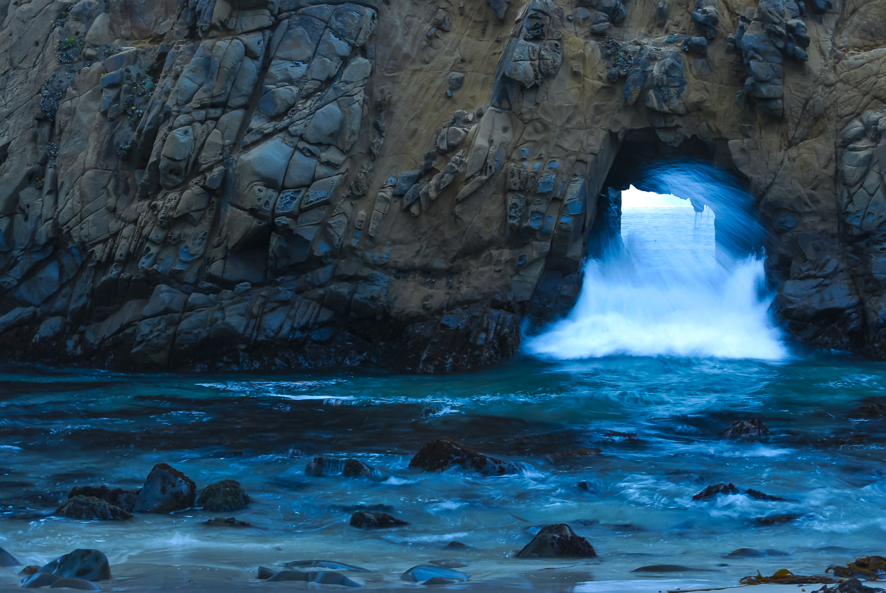 Big Sur Pacific Ocean Wave Cave Painting