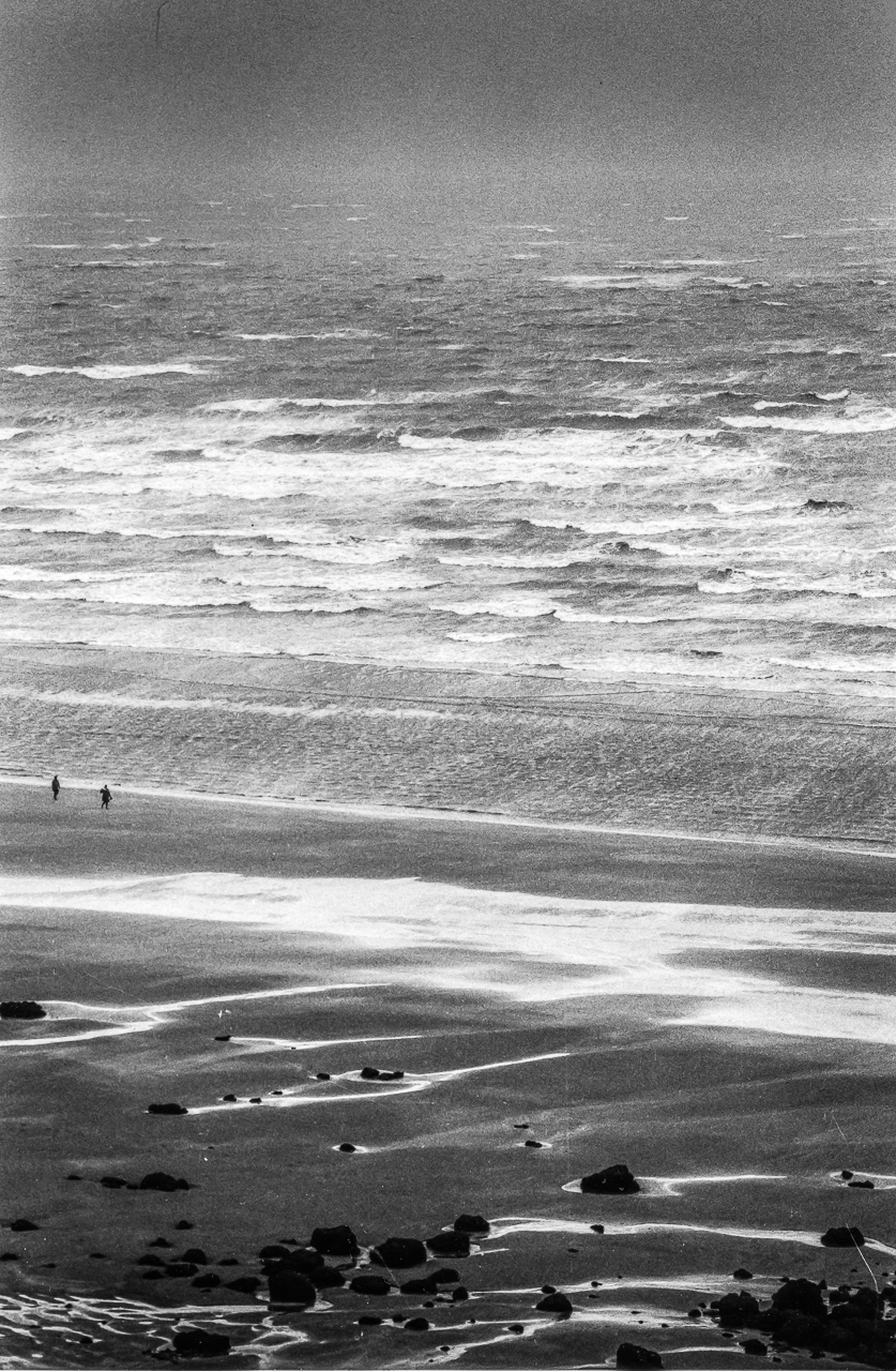 View of the Atlantic Ocean, Benerville sur Mer, Normandy, France