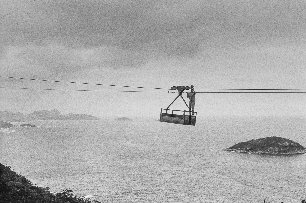 Cable Repairman, Sugar Loaf Mtn, Rio de Janeiro Brazil