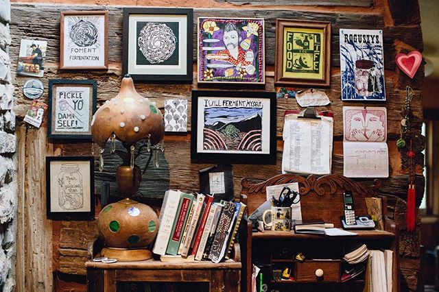 Inspiration everywhere at Sandor Katz's Walnut Ridge fermentation residency. Loved this wall. More little snippets on the blog if you missed this one! Link in profile.