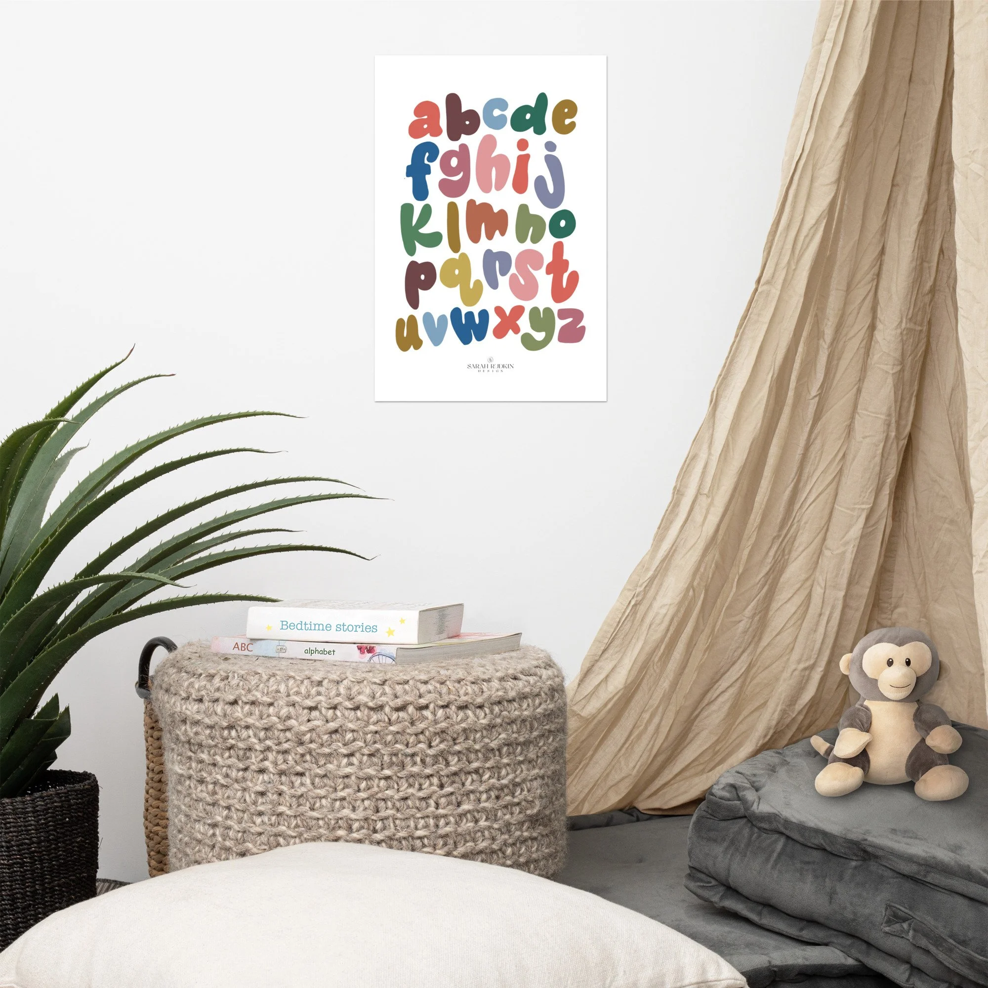 Rainbow Alphabet Poster — Sarah Rudkin Design
