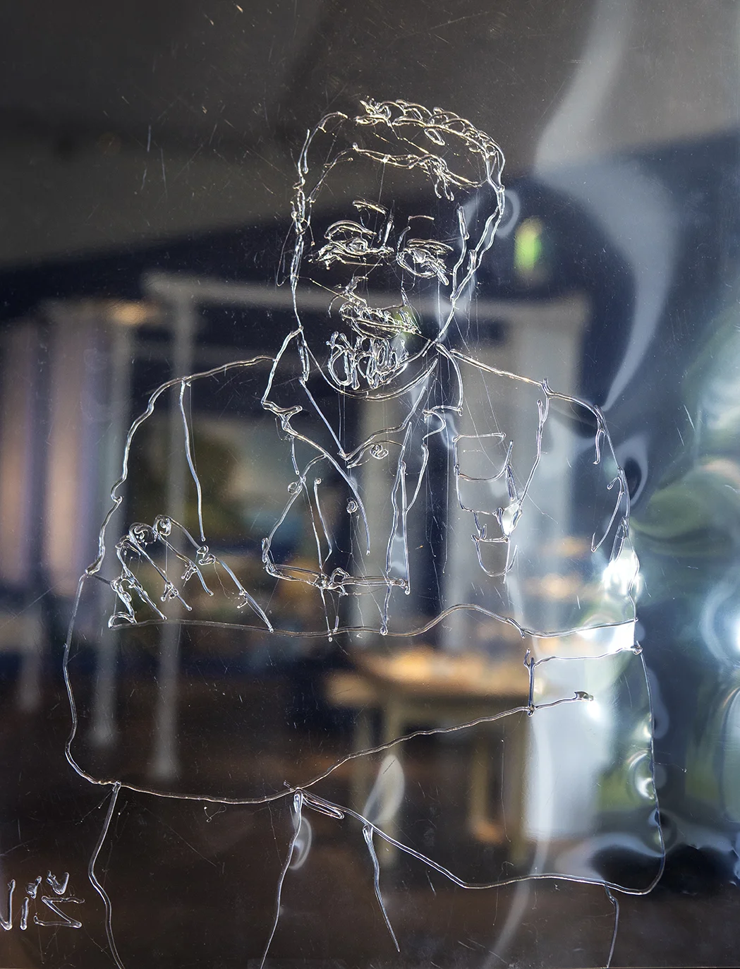 In my work I want to bring the transparency of the individual to the foreground, I want to make these people visible. Although the portraits are transparent the faces are present and their individuum comes to life throughout the installation as the visitor wanders through.