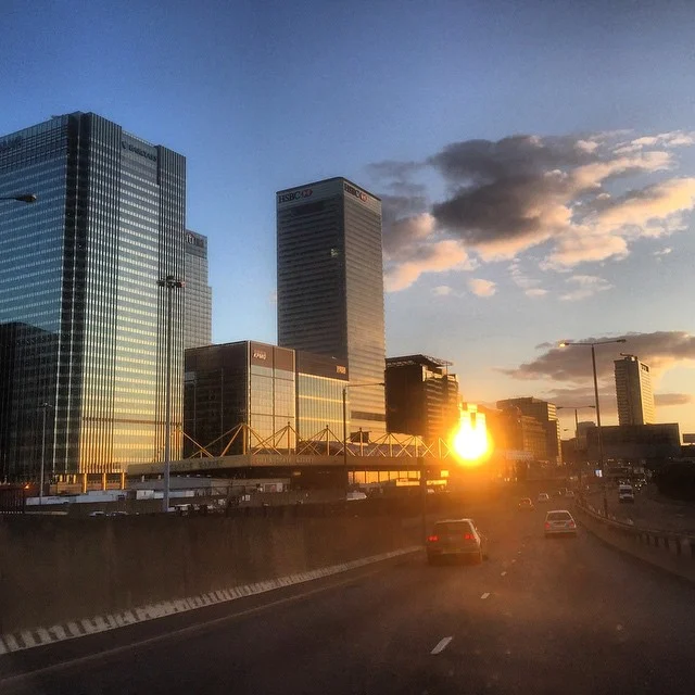 It's been a long day getting back from Nairobi. But London isn't too bad either when it greets you looking like this.