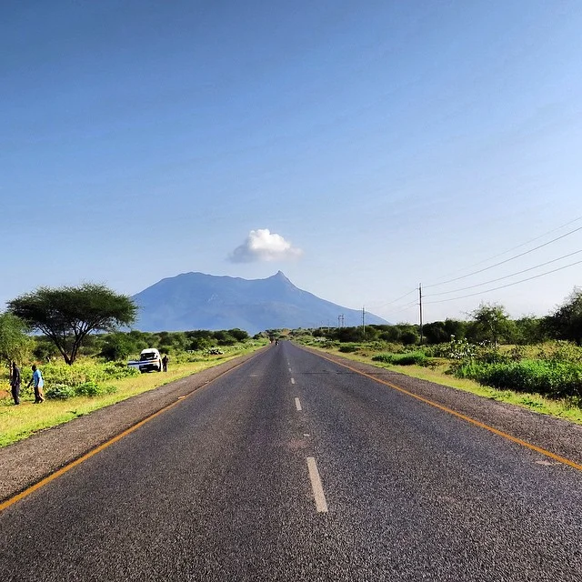 This is the road to the coffee hills #tanzania #coffee #africa