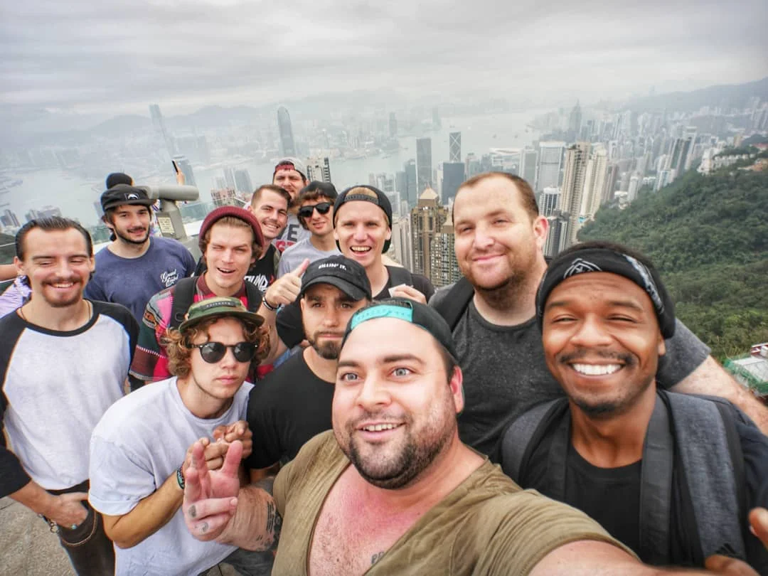 Rare sight, full group photo - photo by Taylor Bredfield