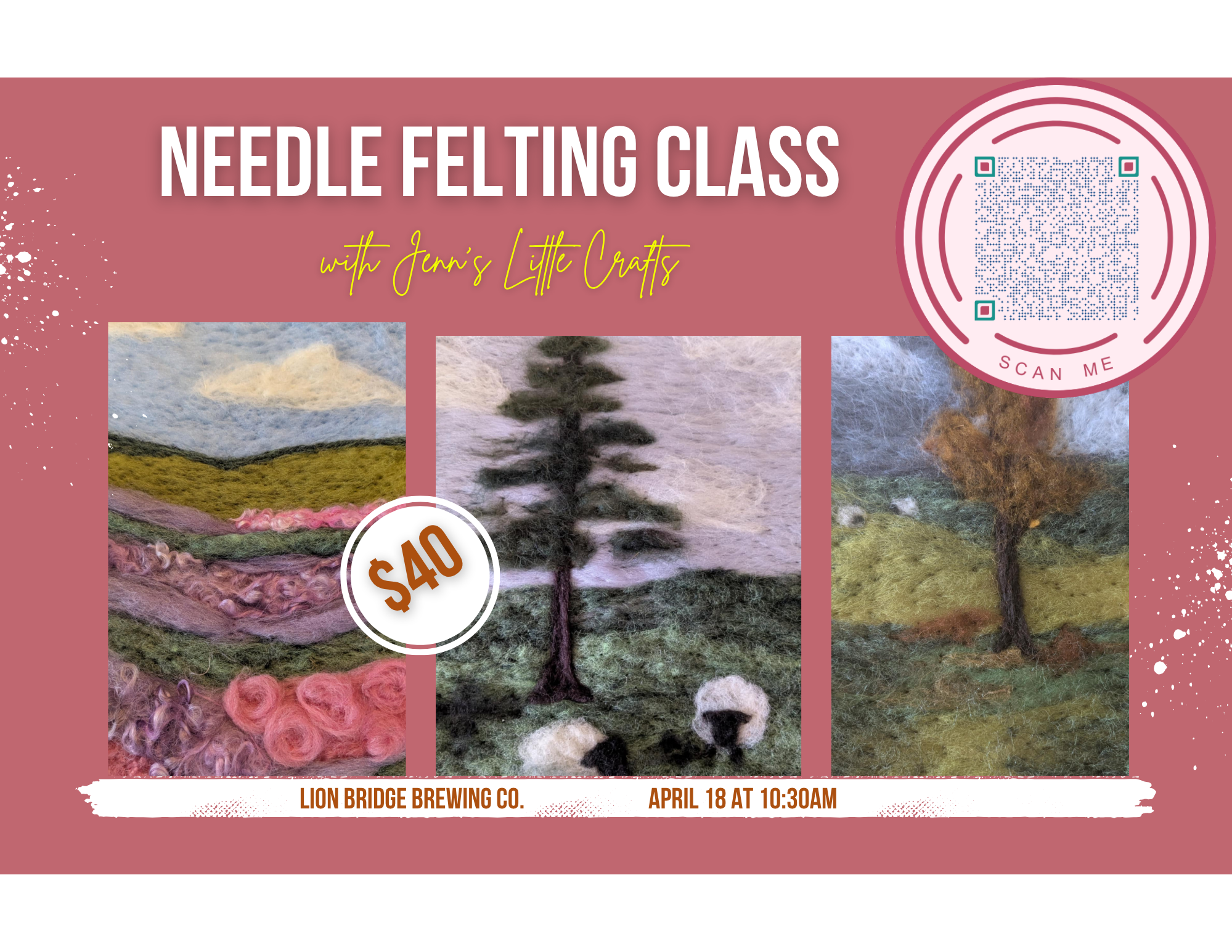 Needle Felting Craft Class - Jenn's Little Crafts