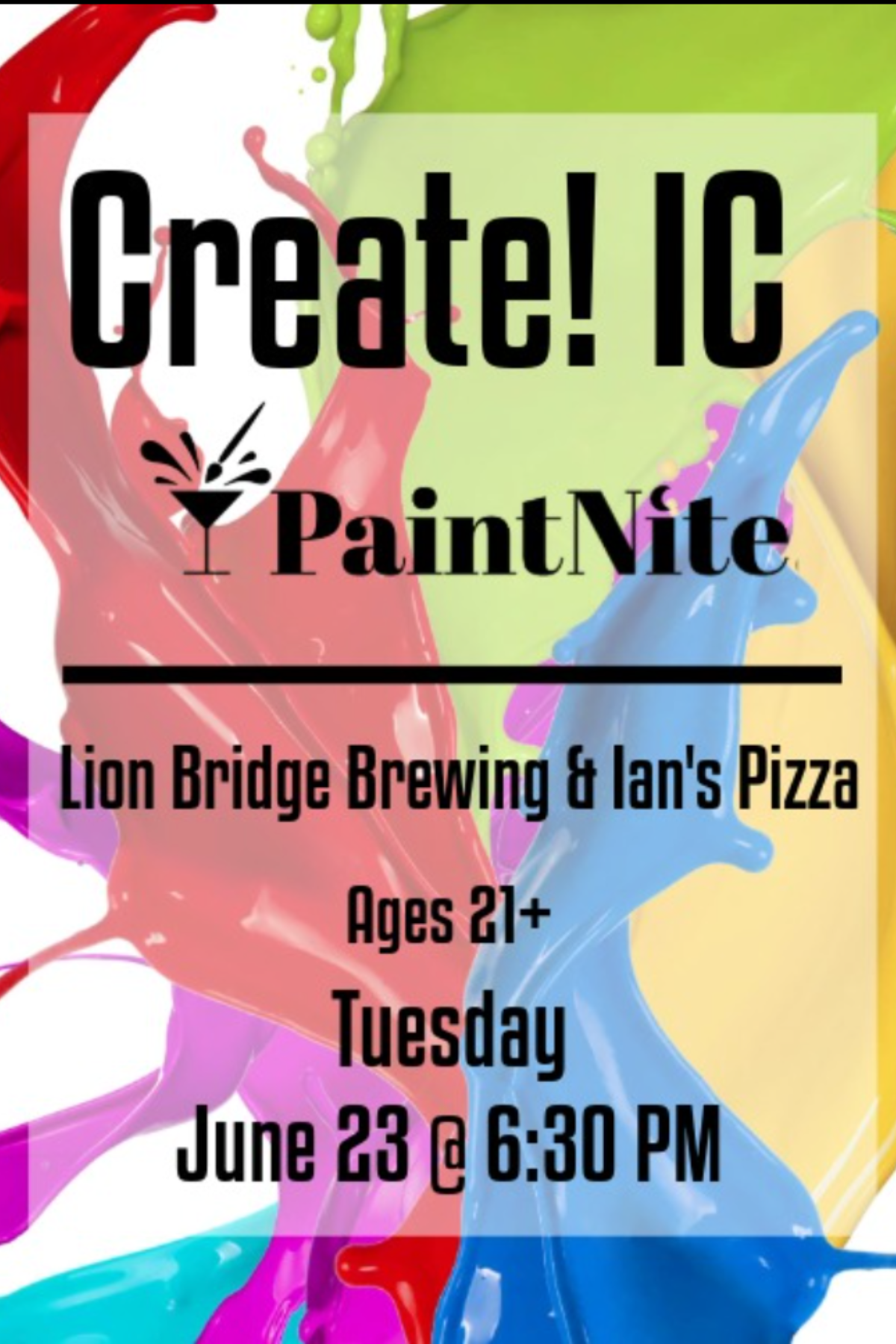 Paint Nite with CREATE! Iowa City