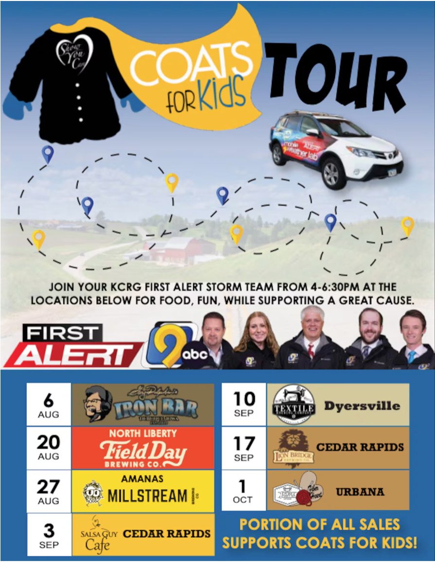 Coats for Kids Tour - With KCRG