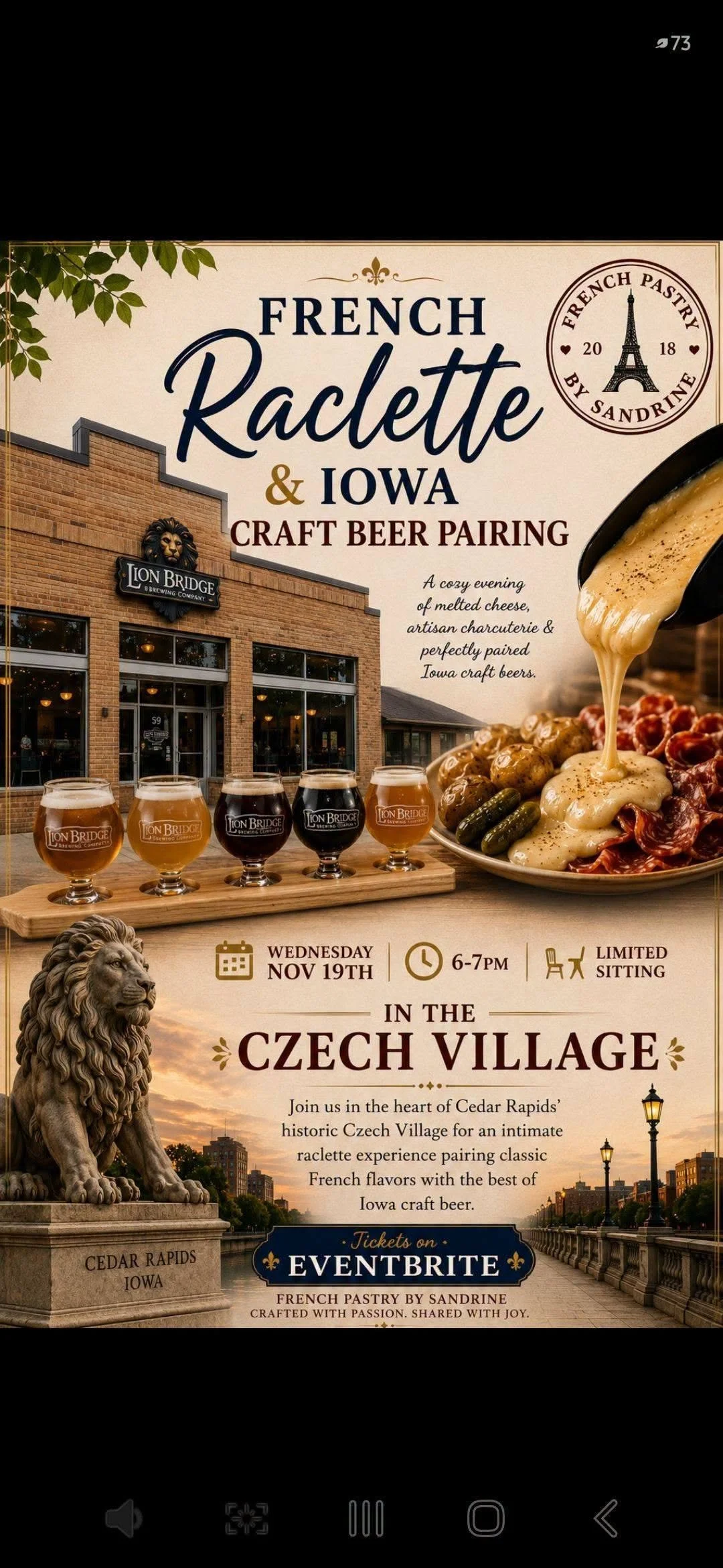 French Raclette &amp; Iowa Craft Beer Pairing